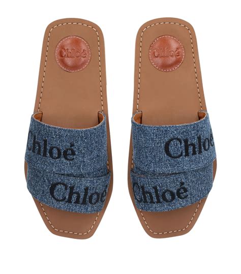 chloe blue sandals